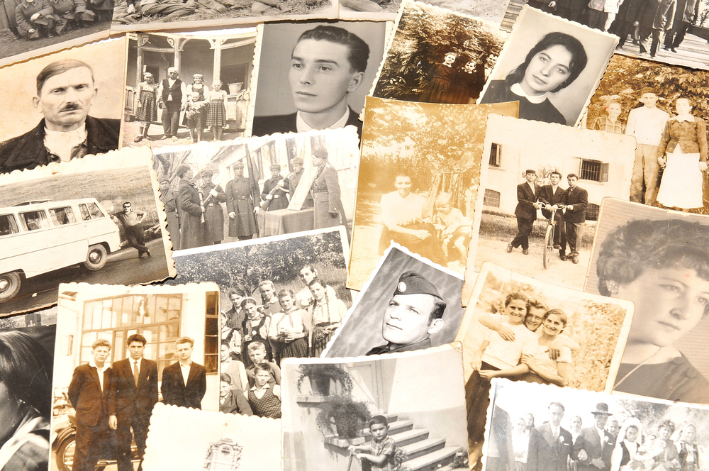 choosing what old photos to keep when decluttering