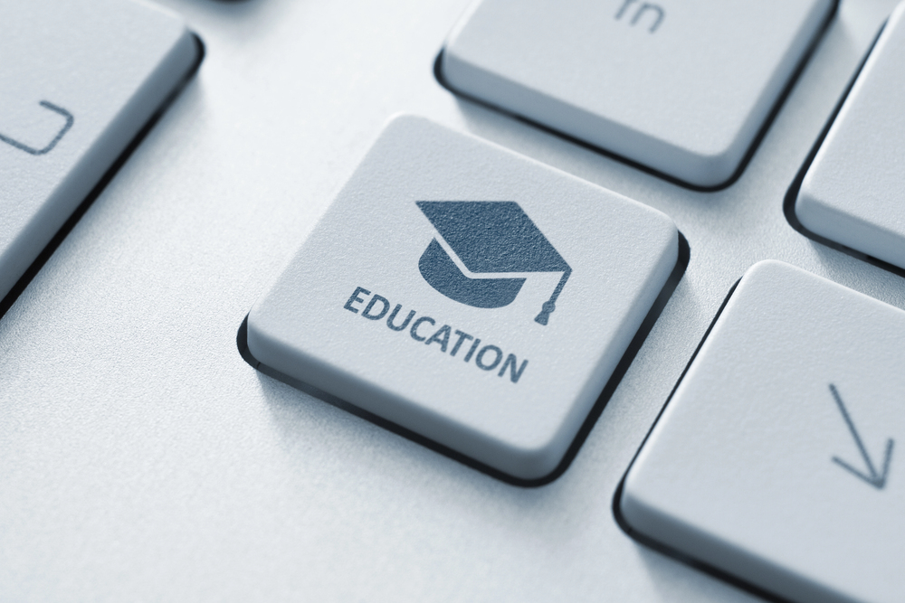 education on a keyboard