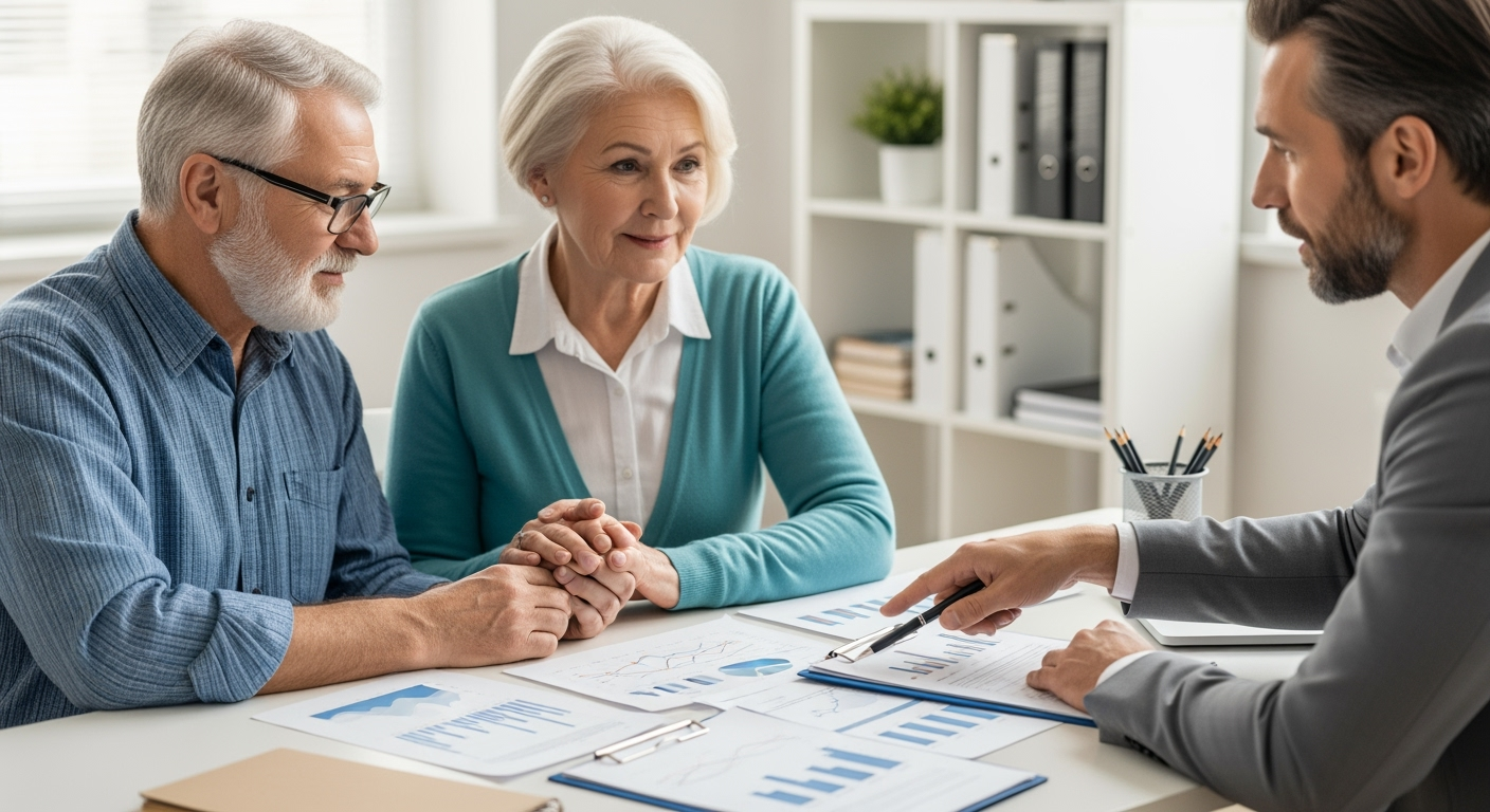 Retirees with a Financial Planner